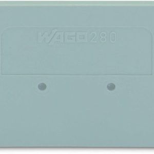 Торцевая и промежуточная пластина, серая, WAGO 280-324 (уп. 25 шт.)