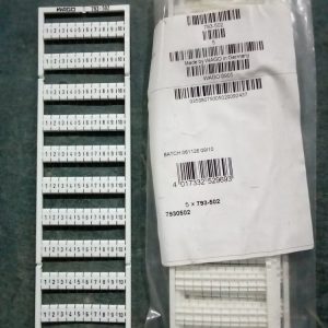 Маркировка WAGO 793-502 (1 пластина 10 полос)