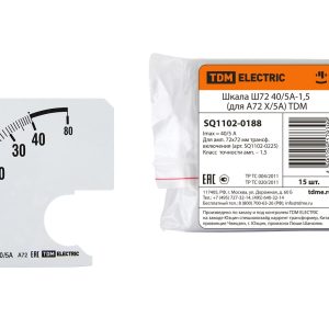 Шкала Ш72 40/5А-1,5 (для А72 Х/5А) TDM SQ1102-0188