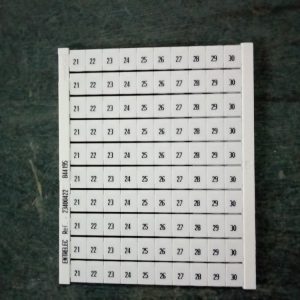 Маркировка 1SNA234004R2200 21-30 RC810 (1 пластина 10 полос)