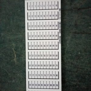 Маркировка 1SNA234005R2300 1-100 MO512PA (1 пластина 10 полос)
