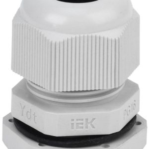 Кабельный ввод (сальник) пластиковый резьба PG16 IP54 IEK YSA20-14-16-54-K41