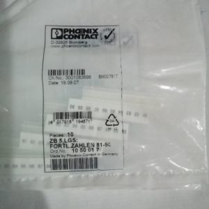Маркировка Phoenix Contact ZB5.LGS:FORTL.ZAHLEN81-90 1050017 (упак. 10 шт.)