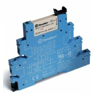 Релейный модуль FINDER 93.01.7.024 с реле 1 переключ. 24VDC, 6A 250VAC SPDT FINDER 34.51.7.024.0010