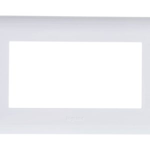 Рамка горизонтальная Mosaic New, 4 модуля, белая, Legrand Leg 277814L