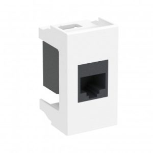 Компьютерная розетка RJ-45 кат.5E, ''Viva'', 1 мод., белая DKC 45037