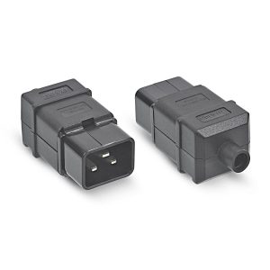 Вилка С19, 16А, 250 V, черная, IEC-320-C19 Cabeus 03663