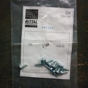 Винт дополнительного крепления профильных шин 5,5х13 RITTAL DK 7284.135 (компл. 12 шт.)
