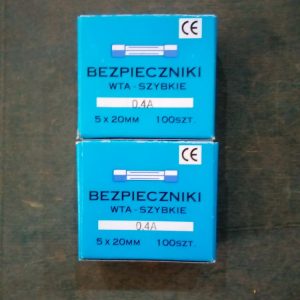Предохранитель (плавкая вставка) KEMOT BEZ2000-04CE 5х20 0,4A (упак. 100 шт.)