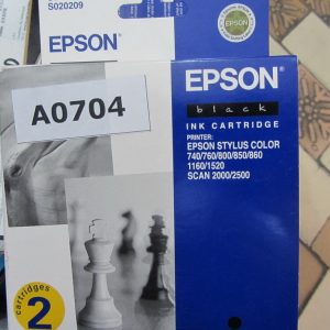 Картридж черный EPSON S020207 S020209 для Stylus Color 740/760/800/850/860/1160/1520, Scan 2000/2500 (2 шт.)