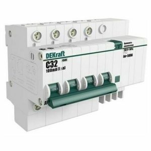 Дифавтомат DEKraft 15023DEK ДИФ101-4Р-032А-030-C