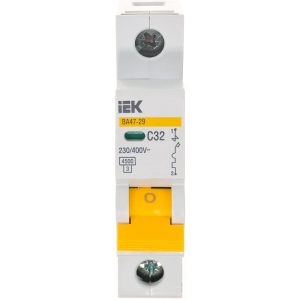 Автоматический выключатель ВА47-29 1п, 32А, "С", 4.5кА IEK MVA20-1-032-C