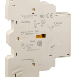 Дополнительный блок боковых контактов НО+НО Schneider Electric GVAN20