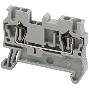 Клеммник пружинный проходной Schneider Electric Linergy TR 2,5 мм², серый, NSYTRR22