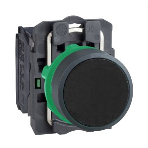 Кнопка 22 мм, черная, с возвратом Schneider Electric XB5AA21