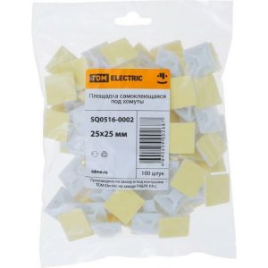 Самоклеющаяся площадка под хомуты 25х25 TDM SQ0516-0002 (упак. 100 шт.)