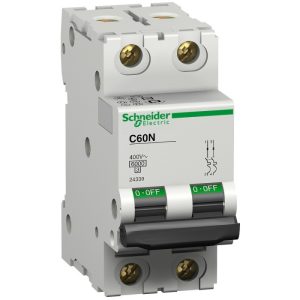 Автоматический выключатель С60N 2П 63А (С) Schneider Electric 24343