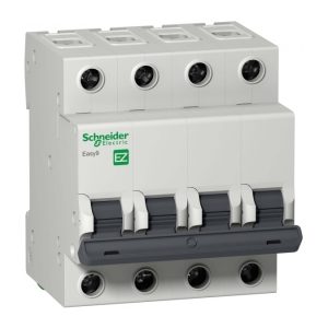 Автоматический выключатель Еаsy 9 4П, 10А, С, 4,5кА, 400В, хар-ка S Schneider Electric EZ9F34410