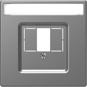 Центральная накладка для TAE/Audio, нерж.сталь, MERTEN D-Life Schneider Electric MTN4250-6036