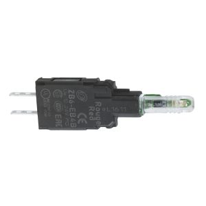 Светосигнальный модуль, зеленый, светодиод 230 В, подключение FASTON Schneider Electric ZB6EM3B